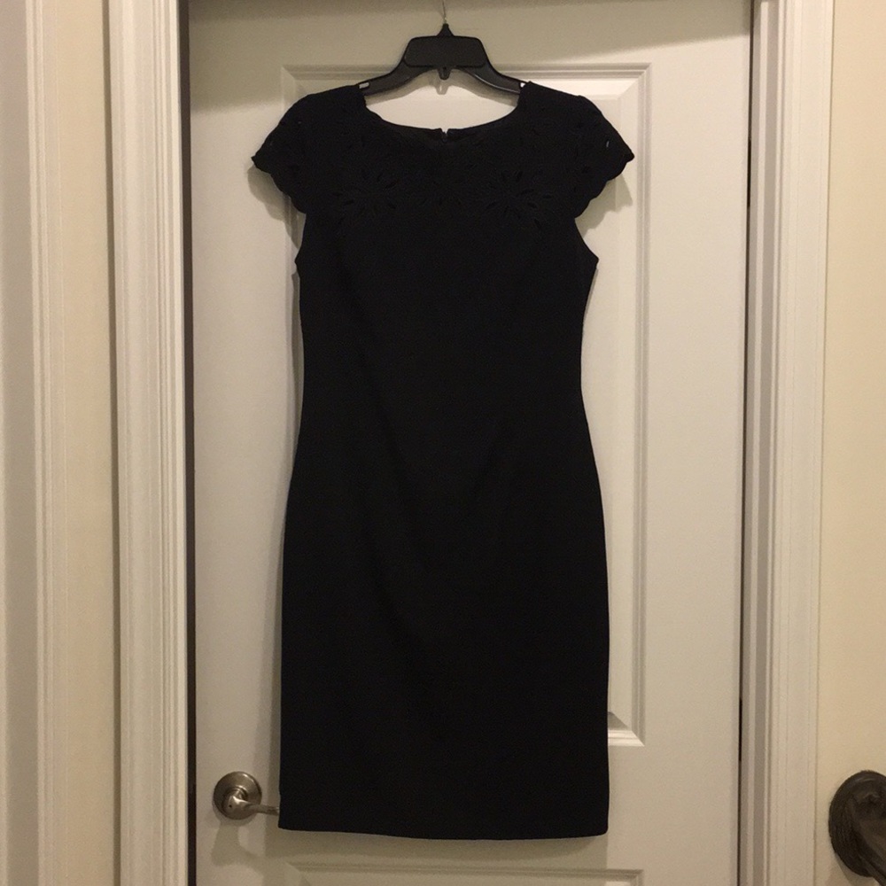 Adrianna Papell Lace Trim Dress